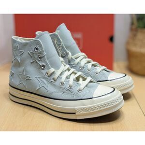 Converse Chuck 70 Archive Stars Rainwashed Grey Unisex High Top Sneakers NIB
